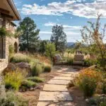 Beautiful Prescott landscaping featuring native plants and hardscaping elements